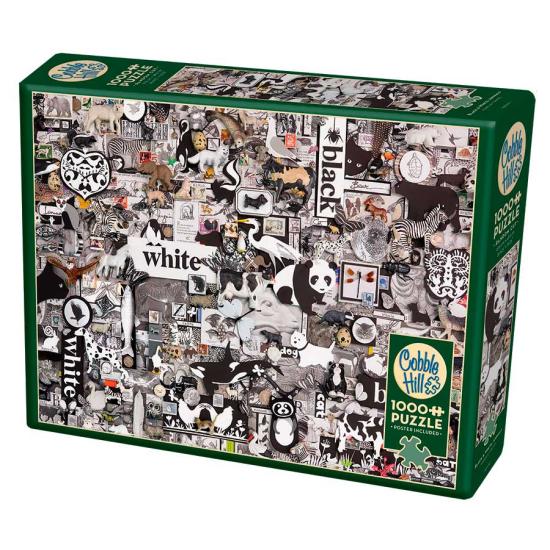 Puzzle Cobble Hill Preto e Branco: Animais 1000 Peças