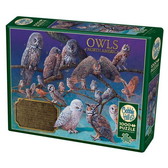 Puzzle Cobble Hill Owls of North America 1000 peças