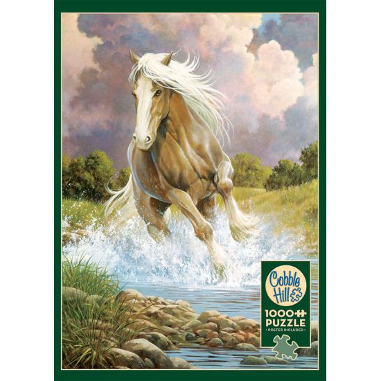 Puzzle Cobble Hill Cavalo no Rio 1000 Peças