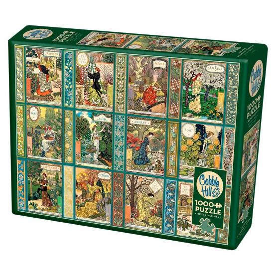 Puzzle de 1000 peças com calendário do jardineiro de Cobb