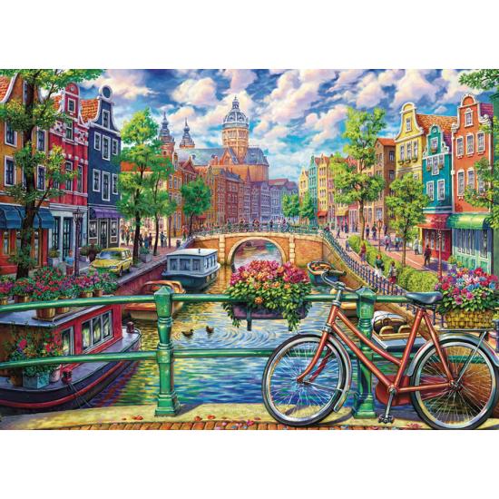 Puzzle Cobble Hill Amsterdam Canal 1000 Peças Puzzle Cobble Hill Amsterdam Canal 1000 Peças