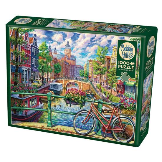 Puzzle Cobble Hill Amsterdam Canal 1000 Peças Puzzle Cobble Hill Amsterdam Canal 1000 Peças