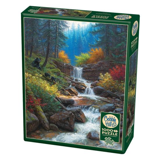 Puzzle de 1000 peças Cachoeira Cobble Hill Mountain