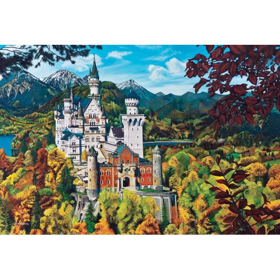 Puzzle Cobble Hill Neuschwanstein Castle 2000 Peças Puzzle Cobble Hill Neuschwanstein Castle 2000 Peças