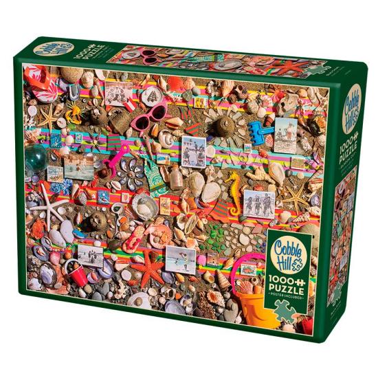 Puzzle de colagem de praia de Cobble Hill 1000 peças