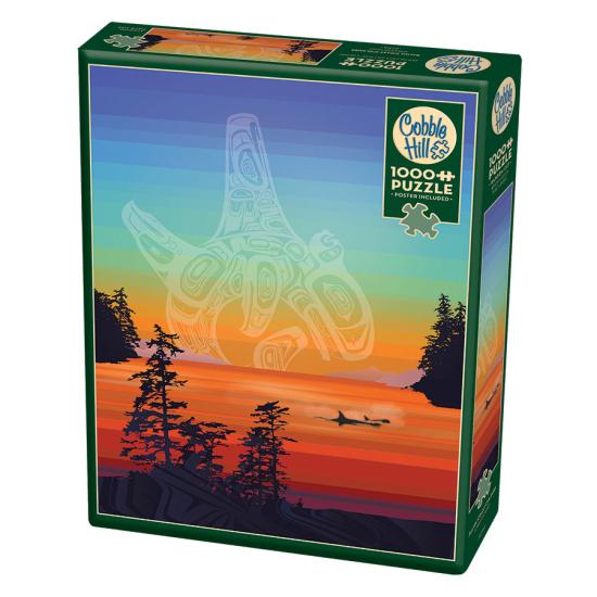 Puzzle Cobble Hill Cores da Costa Salish 1000 Peças