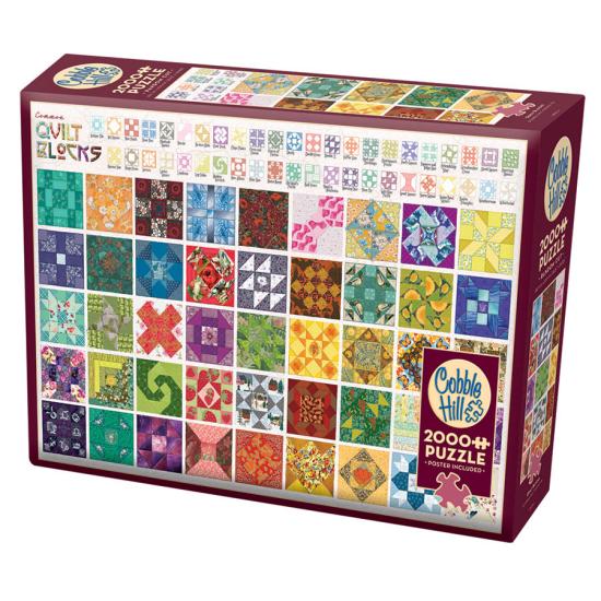Puzzle de composição de colcha de 2.000 peças para Cobble