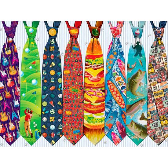 Puzzle Cobble Hill Gravatas Dia dos Pais 500 Peças