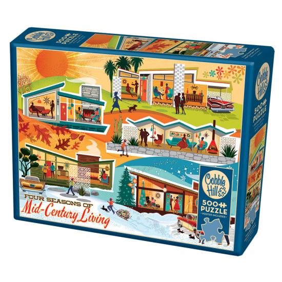 Puzzle Cobble Hill Four Seasons Retro XXL 500 peças
