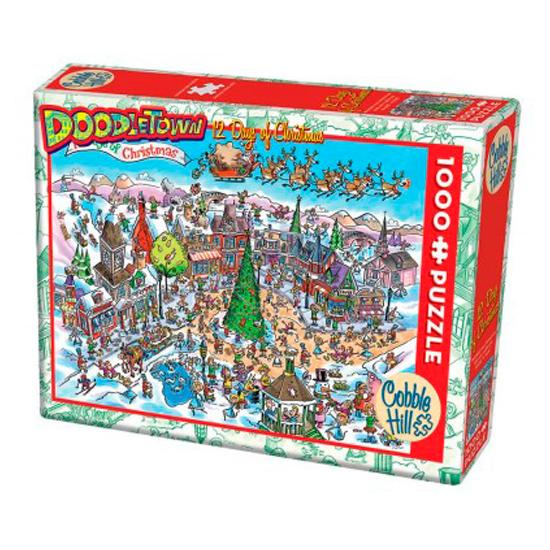 Puzzle Cobble Hill Doze Dias de Natal 1000 Peças