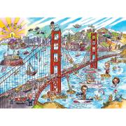Puzzle Cobble Hill DoodleTown, San Francisco de 1000 peças