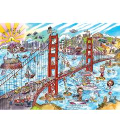Cobble Hill DoodleTown, San Francisco Puzzle de 1000 peça
