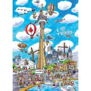 Puzzle Cobble Hill DoodleTown, Toronto de 1000 peças