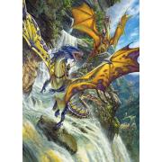 Puzzle Cobble Hill Dragons in the Waterfalls 1000 peças