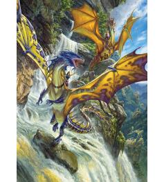 Puzzle Cobble Hill Dragons in the Waterfalls 1000 peças