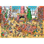 Puzzle Cobble Hill Elfos no Trabalho 1000 Peças