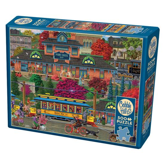 Puzzle da estação de bonde Cobble Hill XXL 500 peças