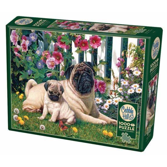 Puzzle Cobble Hill Pug Family 1000 peças