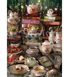 Puzzle Cobble Hill Mad Hatter&#39;s Tea Party 1000 peças