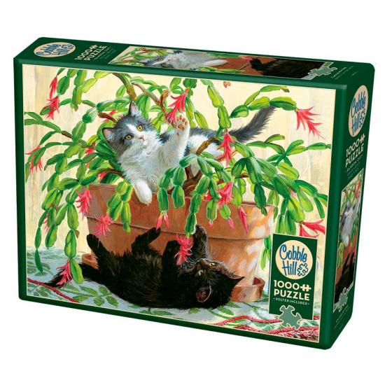 Puzzle Cobble Hill Gatinhos e Cactus 1000 Peças
