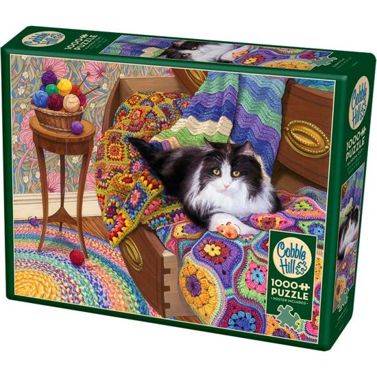 Puzzle Cobble Hill Cosy Cat 1000 Peças
