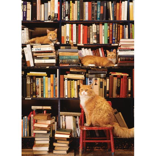 Puzzle Cobble Hill 500 peças XXL Gotham Bookstore Cats Puzzle Cobble Hill 500 peças XXL Gotham Bookstore Cats