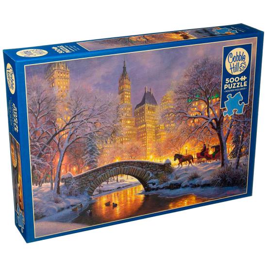 Puzzle Cobble Hill Winter in the Park XXL 500 peças