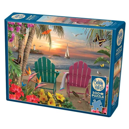 Puzzle Cobble Hill Paradise Island XXL 500 peças