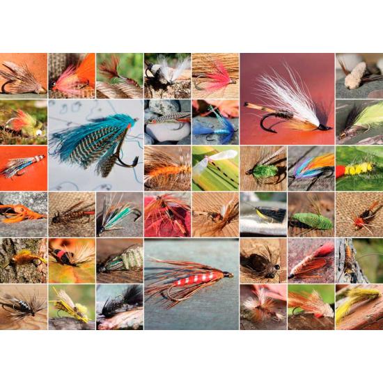 Puzzle Cobble Hill Fishing Flys 1000 peças