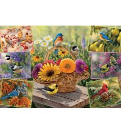 Cobble Hill Puzzle Birds on Flowers 2000 Piece