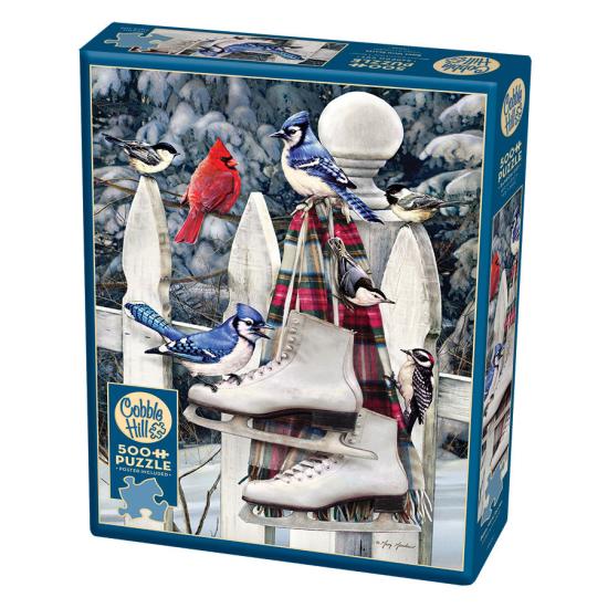 Puzzle de pássaros e patins de Cobble Hill XXL 500 peças