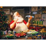 Puzzle Cobble Hill Papai Noel Pintura Carros 1000 Peças