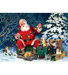 Cobble Hill Puzzle Ajudante de Papai Noel 500 Peça X