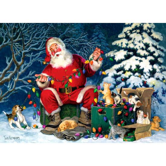 Cobble Hill Puzzle Ajudante de Papai Noel 500 Peça X Cobble Hill Puzzle Ajudante de Papai Noel 500 Peça X