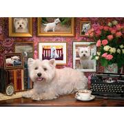 Puzzle Cobble Hill Puppies Westies 1000 peças