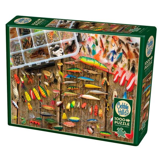 Puzzle de isca de pesca de 1000 peças para Cobble Hill