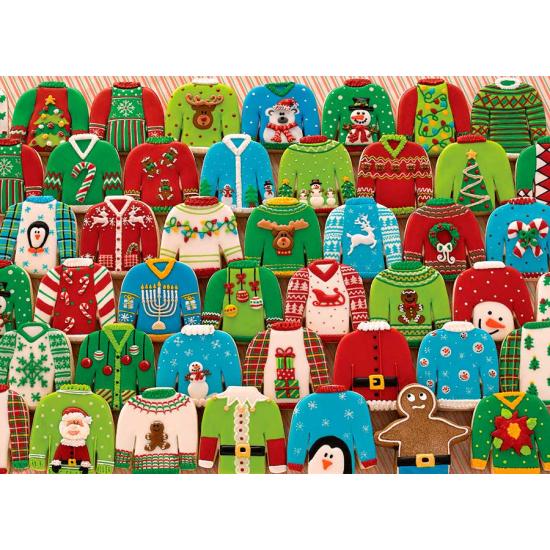 Suéteres de Natal Cobble Hill 1000 peças Puzzle