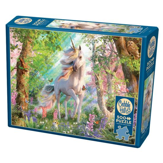 Puzzle Cobble Hill Unicorn in the Forest XXL 500 peças