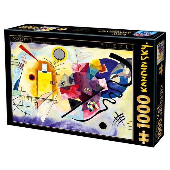 Puzzle D-Toys Amarelo Vermelho Azul 1000 Peças