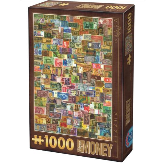 Puzzle D-Toys Notas de 1000 peças