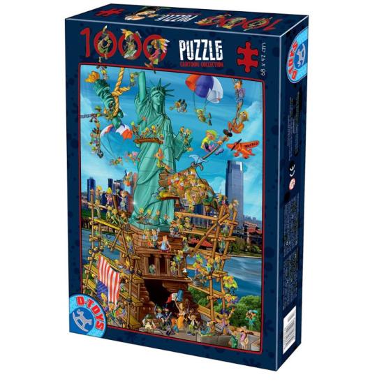 Puzzle D-Toys Cartoon New York 1.000 peças