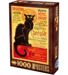 Puzzle de 1000 peças coleção gato preto D-Toys