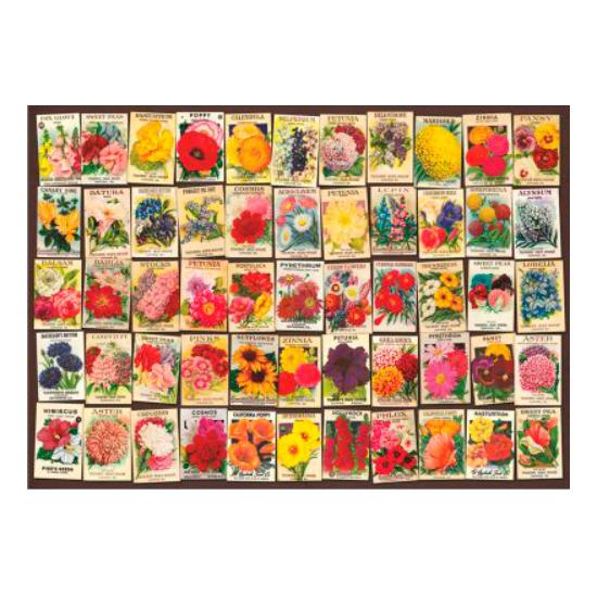 Puzzle D-Toys Colagem Vintage, Flores 1000 peças