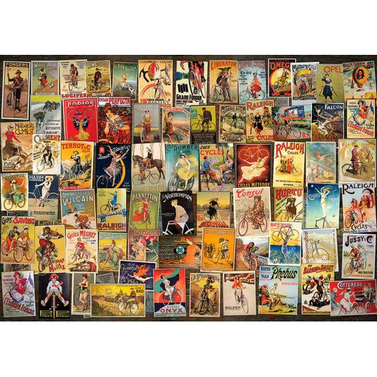 Puzzle vintage de colagem D-Toys, rodas de 1.000 peças