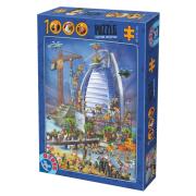 Puzzle D-Toys Construção du Burj Al Arab 1000 peças
