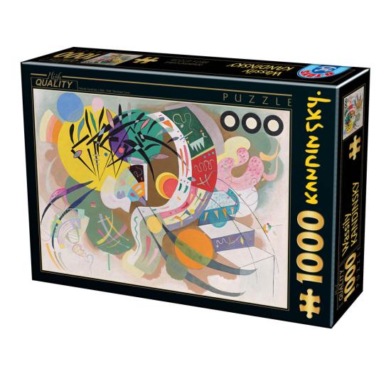 Puzzle de 1000 peças com curva dominante D-Toys