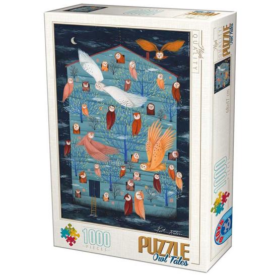 Puzzle D-Toys A Casa das Corujas de 1000 Peças Puzzle D-Toys A Casa das Corujas de 1000 Peças