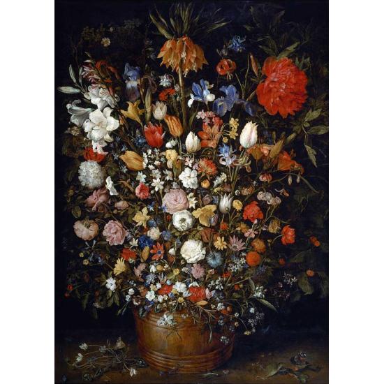 Puzzle D-Toys Flores em um Vaso de de Madeira 1000 peças