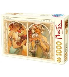 Puzzle D-Toys Flores e Frutas de 1000 Peças