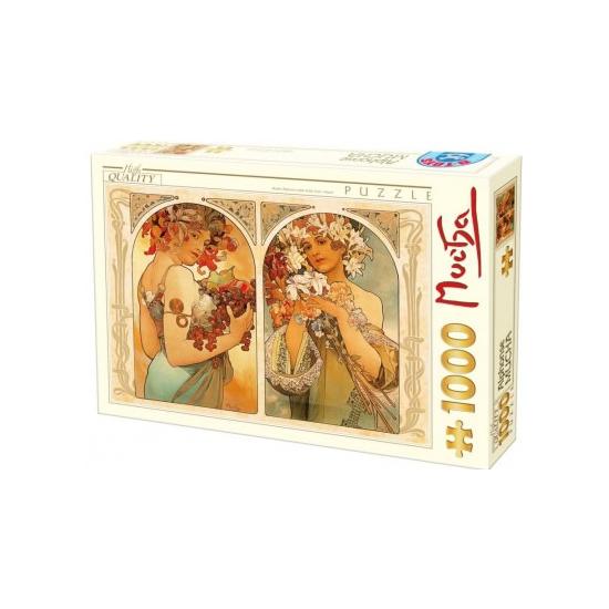 Puzzle D-Toys Flores e Frutas de 1000 Peças